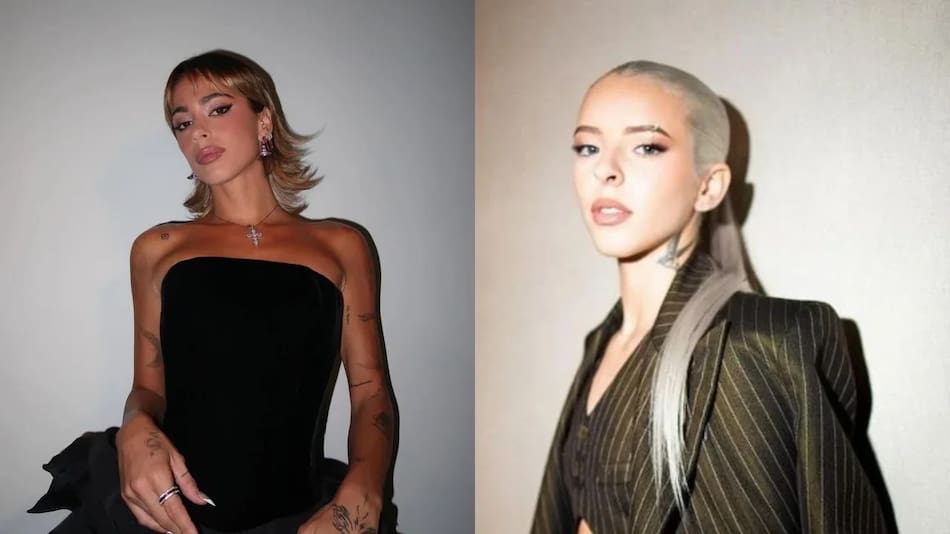 Young Miko y “Tini” Stoessel. Foto: NA