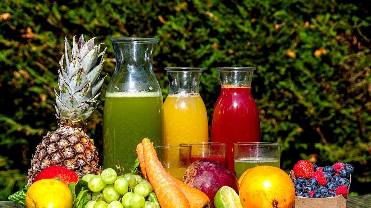 Jugos, frutas, refrescante, bebida. Foto: Unsplash