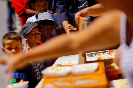 Día del niño en un centro de detención de migrantes en México. Foto: Reuters.