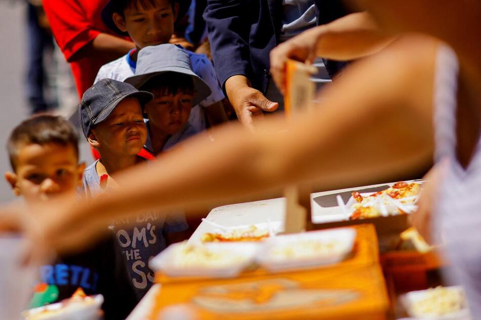 Día del niño en un centro de detención de migrantes en México. Foto: Reuters.