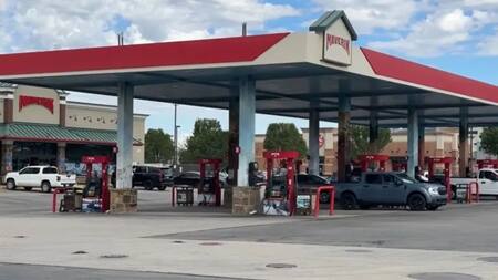 Estación de servicio de Utah donde un niño se disparó a sí mismo con el arma de su madre. Foto: Telemundo Utah