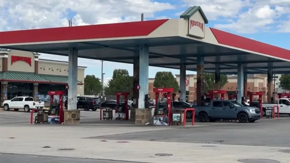 Estación de servicio de Utah donde un niño se disparó a sí mismo con el arma de su madre. Foto: Telemundo Utah