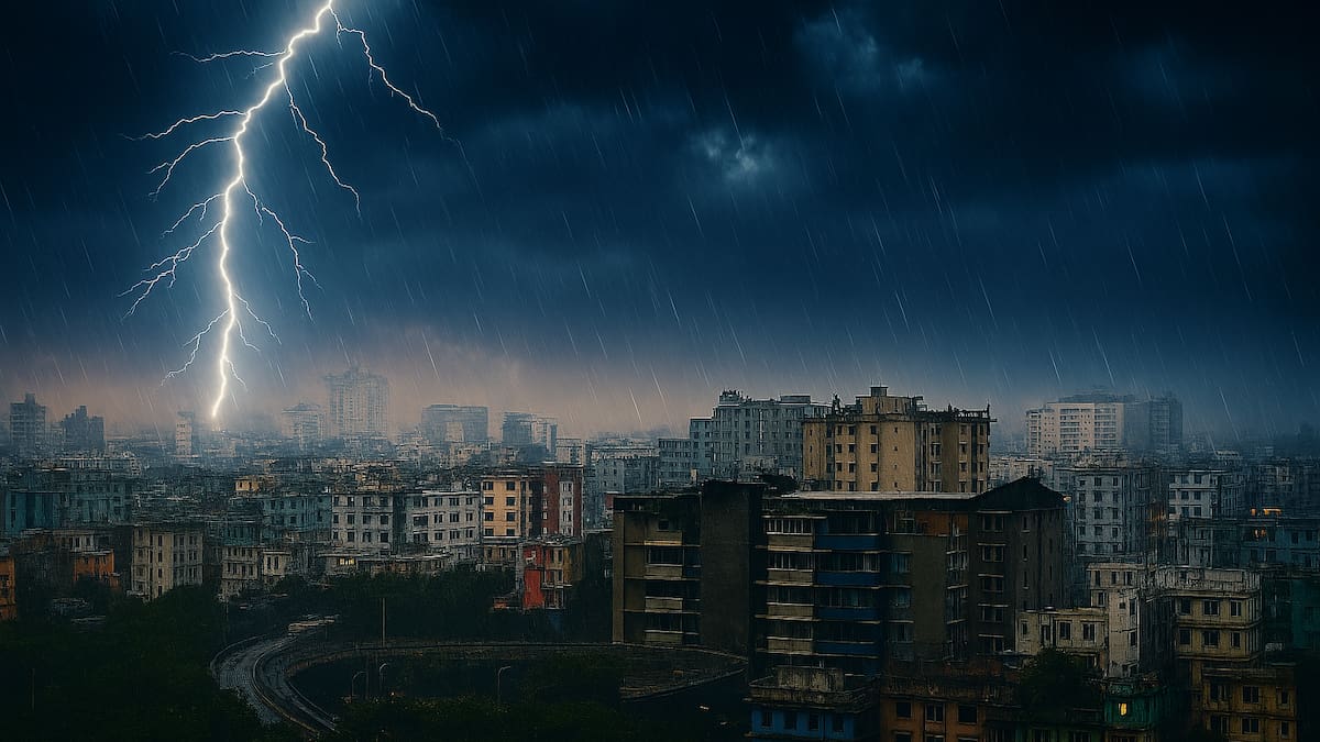 Lluvias y tormentas en Buenos Aires.