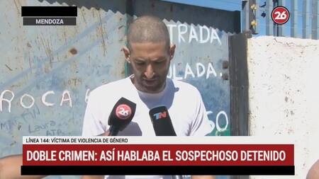 Crimen en Mendoza - Detenido nota con Canal 26