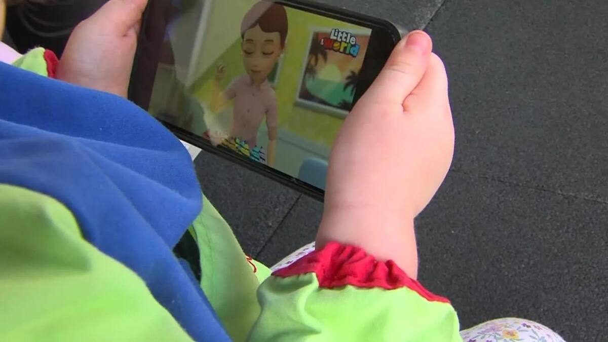 Uso de pantallas en niños.