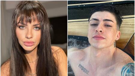 La China Suárez y Lauty Gram. Fotos: Instagram.