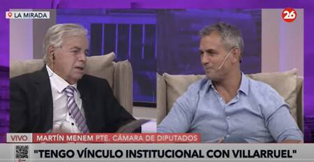 Martín Menem en La Mirada. Foto: Captura de video.