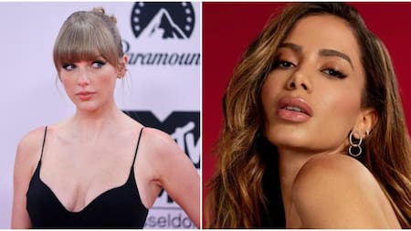 Taylor Swift y Anitta. Fotos: Reuters - archivo.