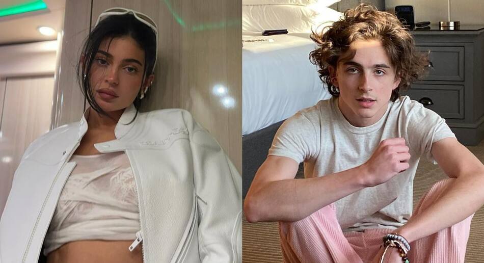 Kylie Jenner y Timothée Chalamet. Fotos: Instagram/kyliejenner - tchalamet