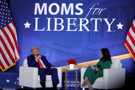 Acto de Donald Trump en Washington. Foto: REUTERS.