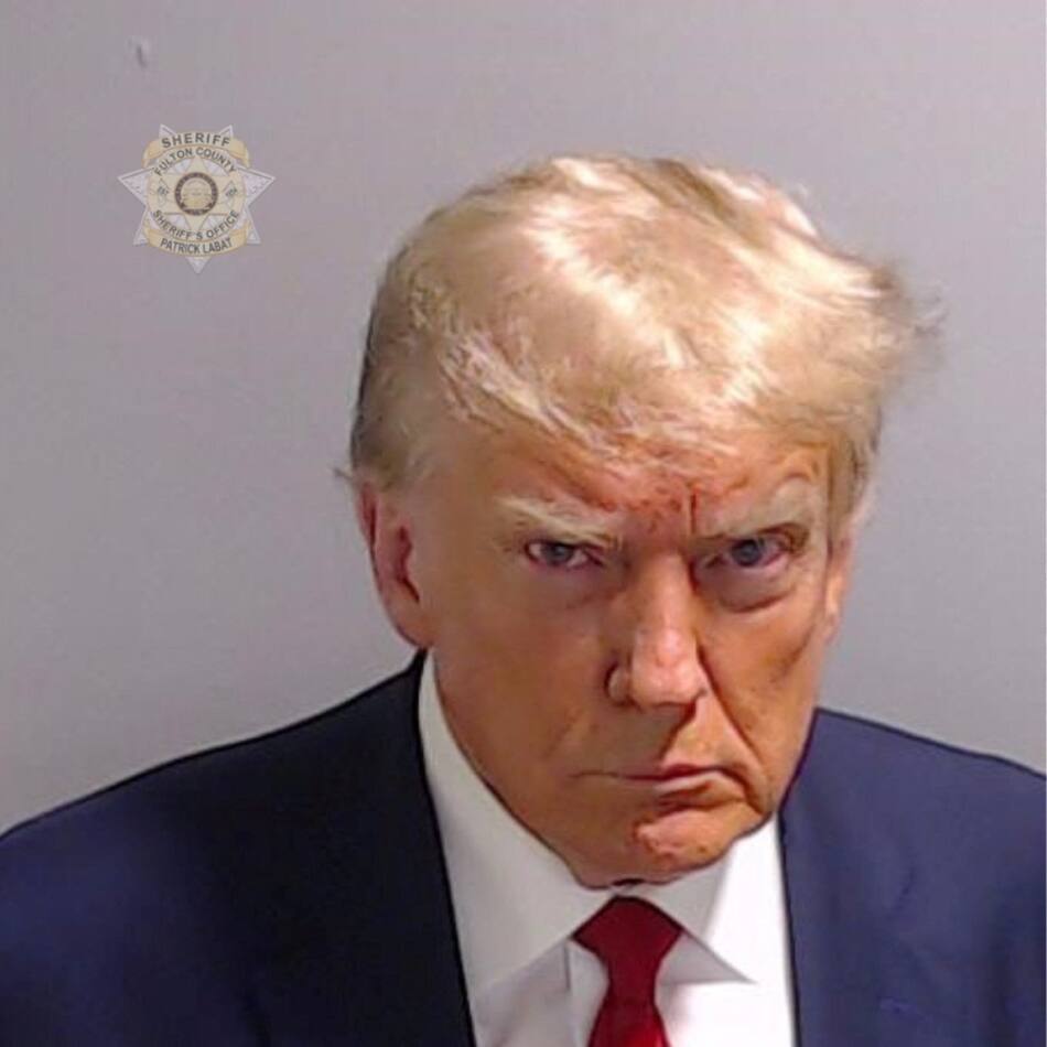 Donald Trump se entregó a la Justicia de Georgia. Foto: Reuters