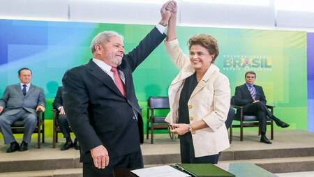 Lula y Dilma Rousseff