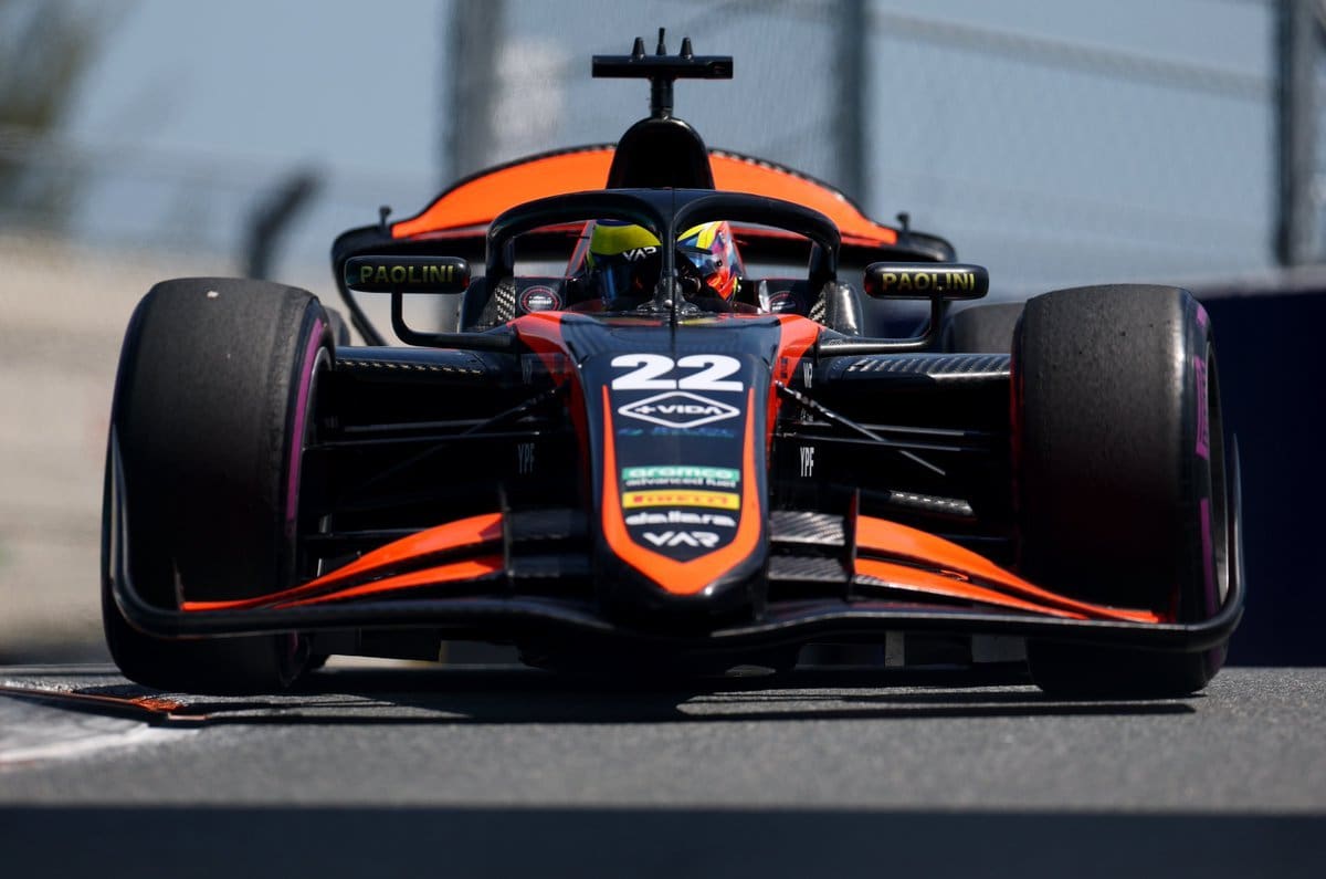 Nicolás Varrone en el Gran Premio de Miami de la Fórmula 2.