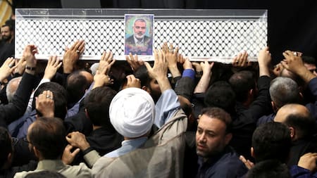 Masivo funeral de Ismail Haniyeh, líder político de Hamás. Foto: Reuters.
