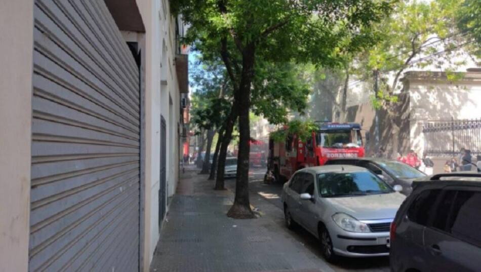 Incendio en un edificio de San Cristóbal