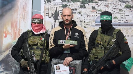 Iair Horn, rehén argentino liberado por Hamás. Foto: Reuters (Hatem Khaled)