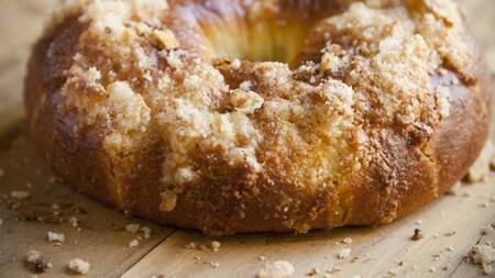 Rosca de Pascuas sin crema pastelera