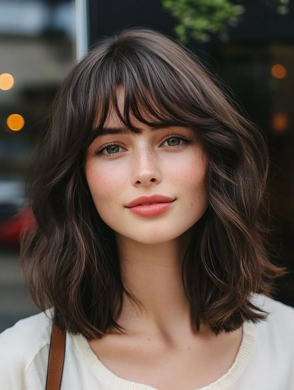 Corte de pelo que aporta volumen para cabellos finos. Foto PINTEREST
