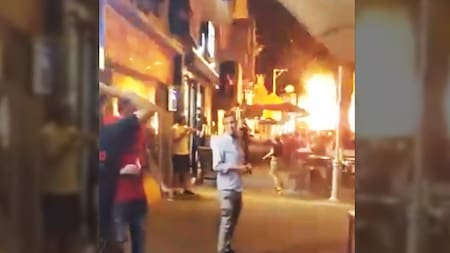 Misil lanzado por Hamas sobre Israel