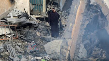 Desastre en la Franja de Gaza por los ataques israelíes. Foto: Reuters.