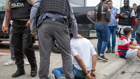 Detenidos en Ecuador. Foto: EFE