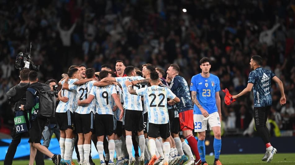 Finalissima, Argentina vs. Italia. Foto: EFE.