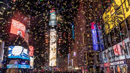 Año nuevo en Nueva York. Foto: Reuters