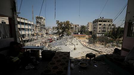 Israel bombardeó una escuela en Gaza. Foto: Reuters