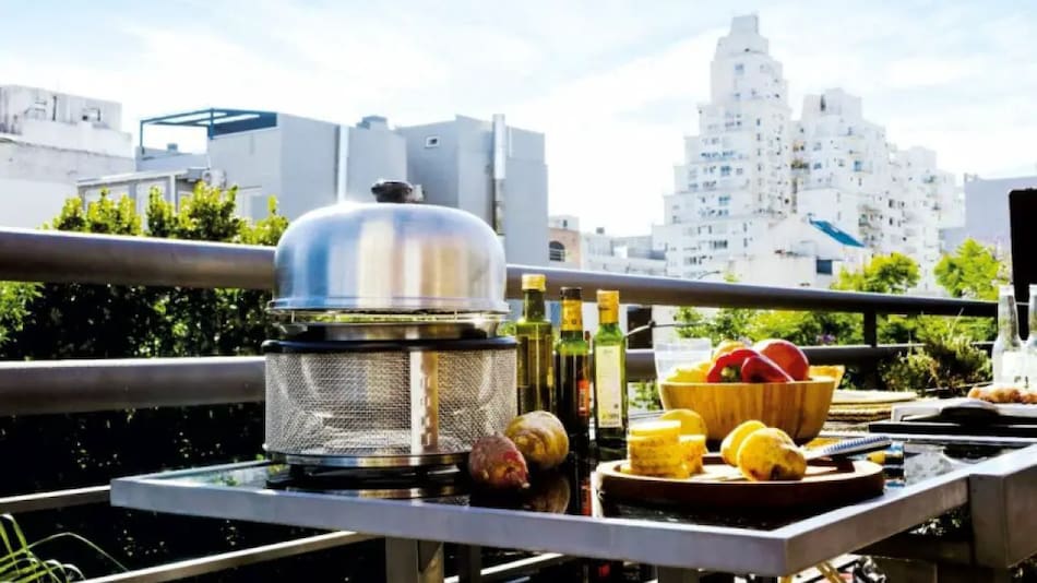 Una parrilla muy innovadora. Foto: Cobb