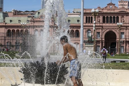 Calor extremo; ola de calor. Foto: NA (Damián Dopacio)