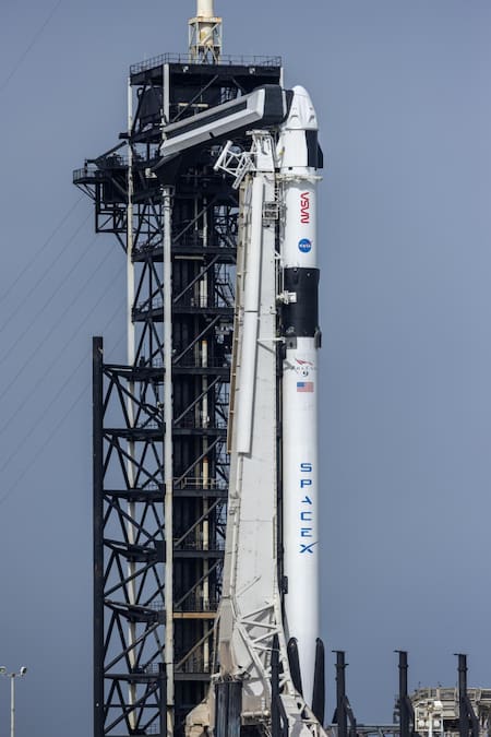 Lanzamiento entre la NASA y SpaceX. Foto: EFE.