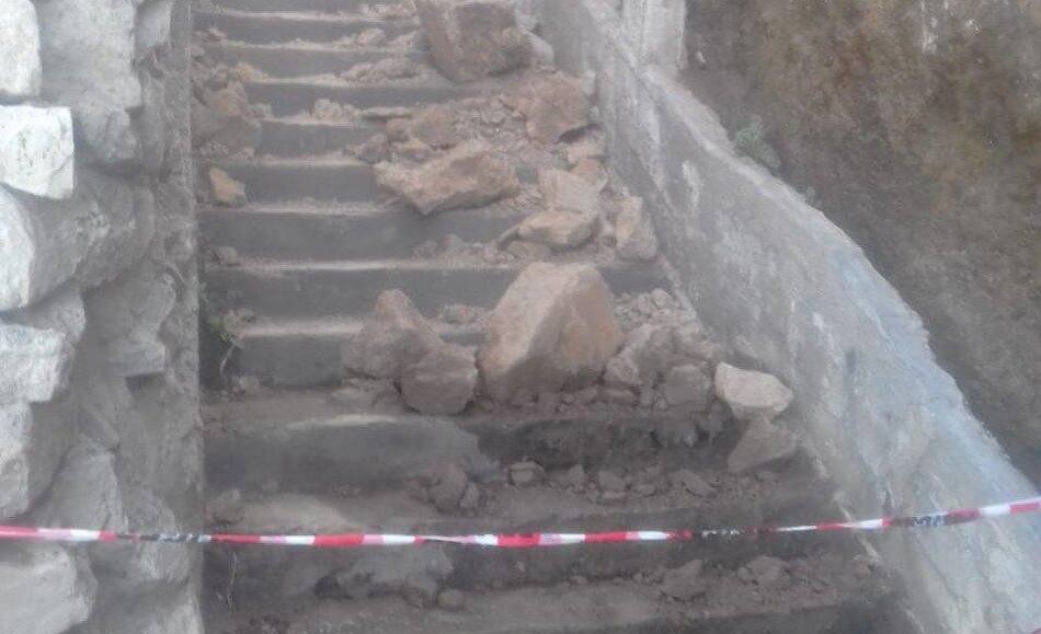 Mar del Plata nuevo derrumbe en Acantilados