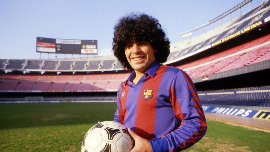 Diego Maradona en el Barcelona