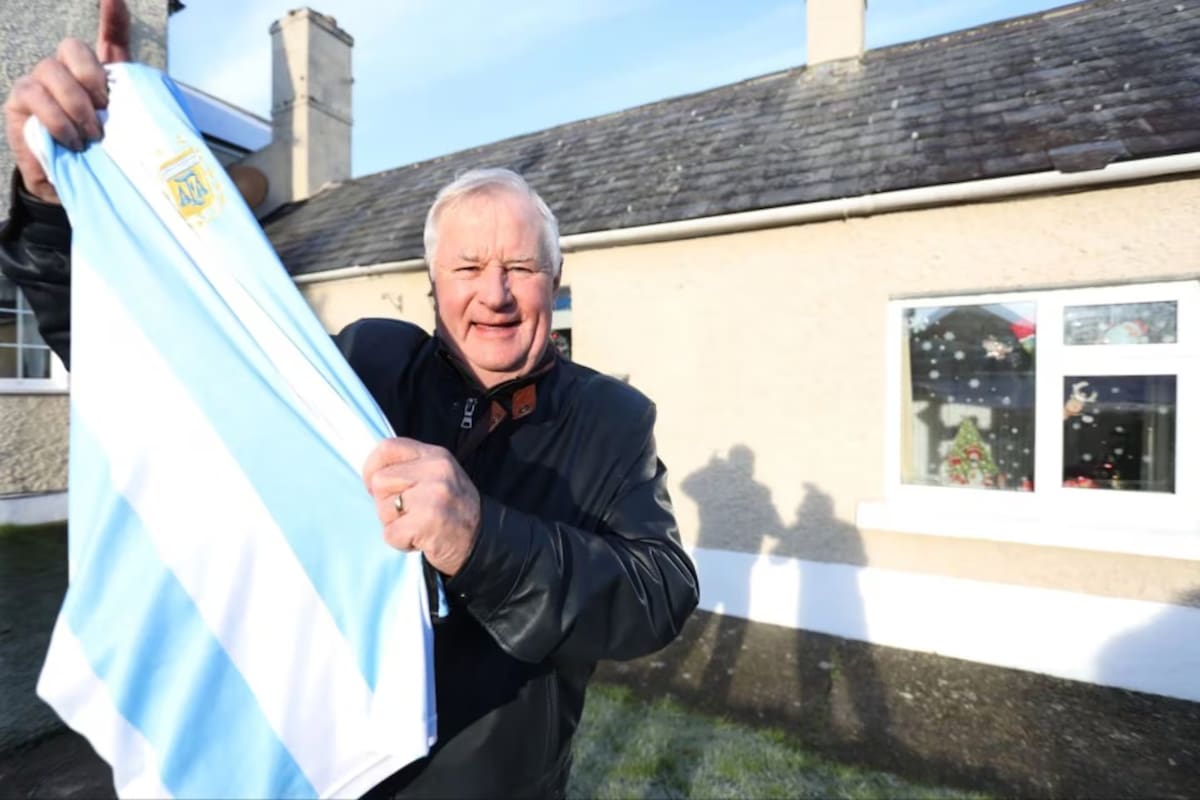 Noel McAllister, con la camiseta de la Selección Argentina