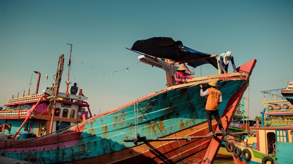 Pesca artesanal y local en Indonesia.