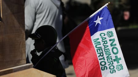 Crimen de carabineros en Chile. Foto: EFE