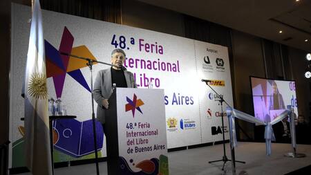 Jorge Macri en la Feria del Libro. Foto: X @jorgemacri