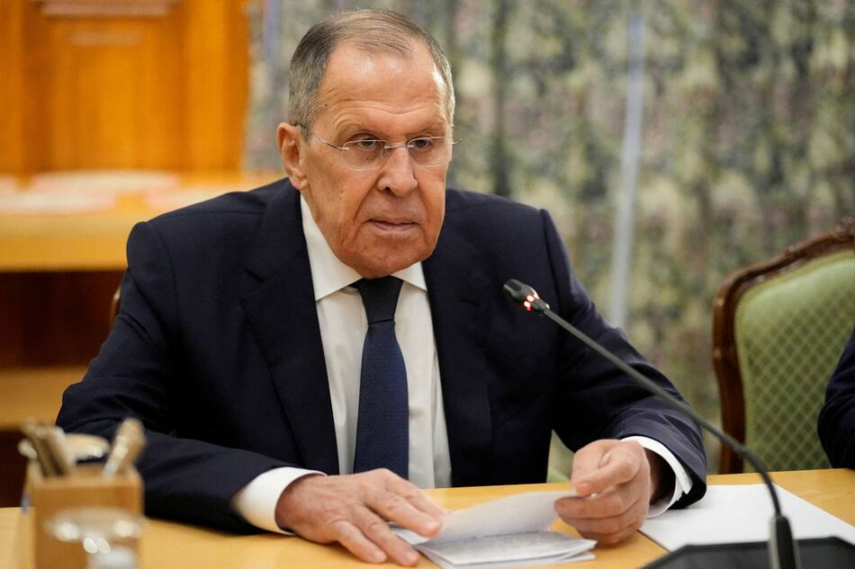 El ministro de Exteriores de Rusia, Serguéi Lavrov. Foto: Reuters.