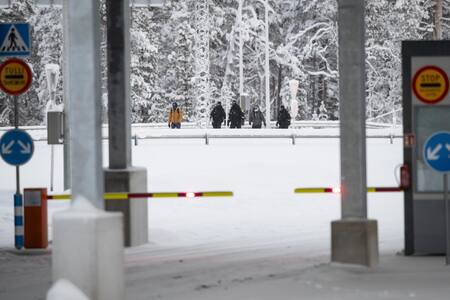 Frontera en Finlandia. Foto: EFE