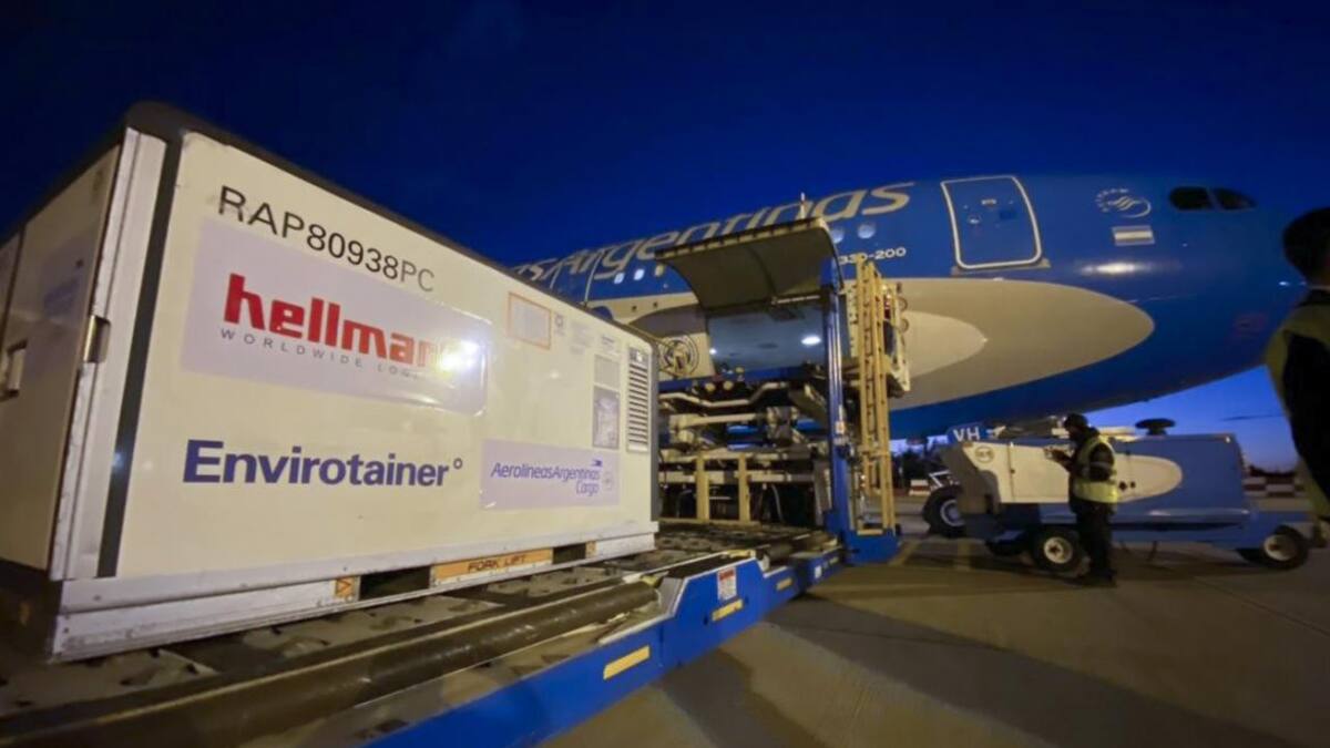 Vacuna contra coronavirus, Sinopharm, Aerolíneas Argentinas, Ezeiza, NA