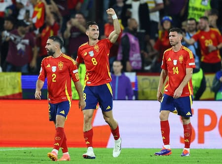 Fabián Ruiz; España vs. Georgia; Eurocopa 2024. Foto: Reuters.