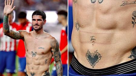 El tatuaje de Rodrigo de Paul para Tini Stoessel. Foto: Instagram @rodridepaul.