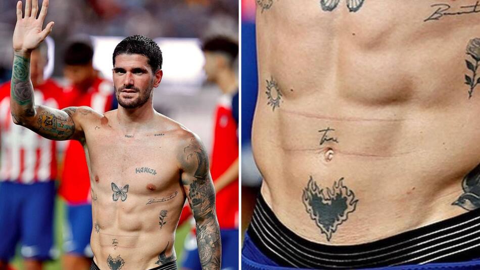 El tatuaje de Rodrigo de Paul para Tini Stoessel. Foto: Instagram @rodridepaul.