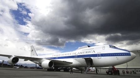 El Boeing E-4B es conocido como "Avión del Juicio Final". Foto: Reuters (U.S. Air Force)