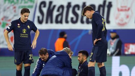 Lesión de Nicolás González en Juventus. Foto: Reuters.