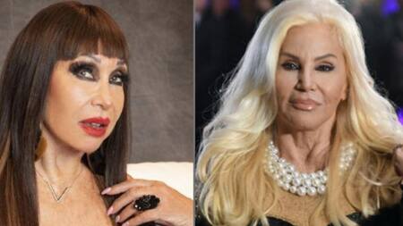 Moria Casan y Susana Giménez. Foto: NA.