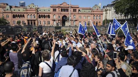 Marcha por Santiago Maldonado en Plaza de Mayo (NA)
