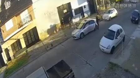 Violento robo piraña en La Plata