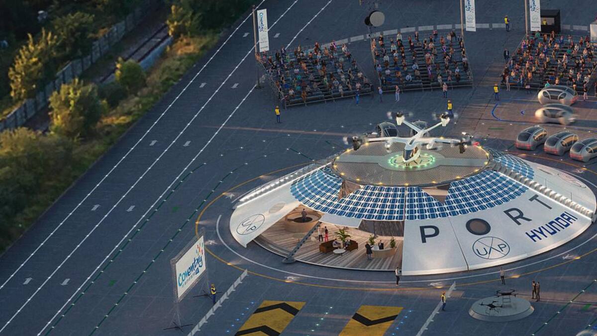 Aeropuerto de autos voladores en Reino Unido
