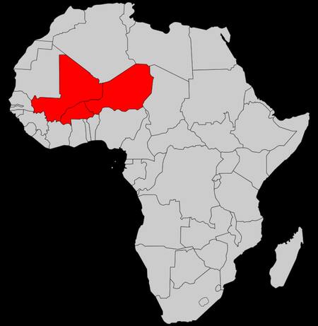 Los tres países miembros de la Alianza de los Estados del Sahel. Foto: Wikipedia.
